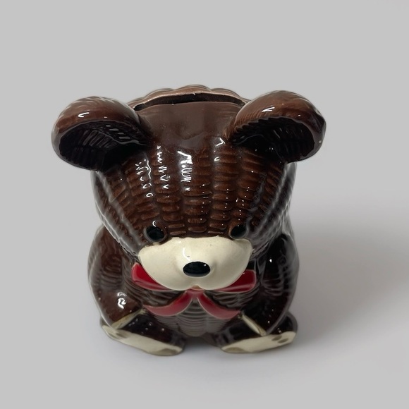 Vintage ceramic money box bear 🐻 money box. - Picture 3 of 7
